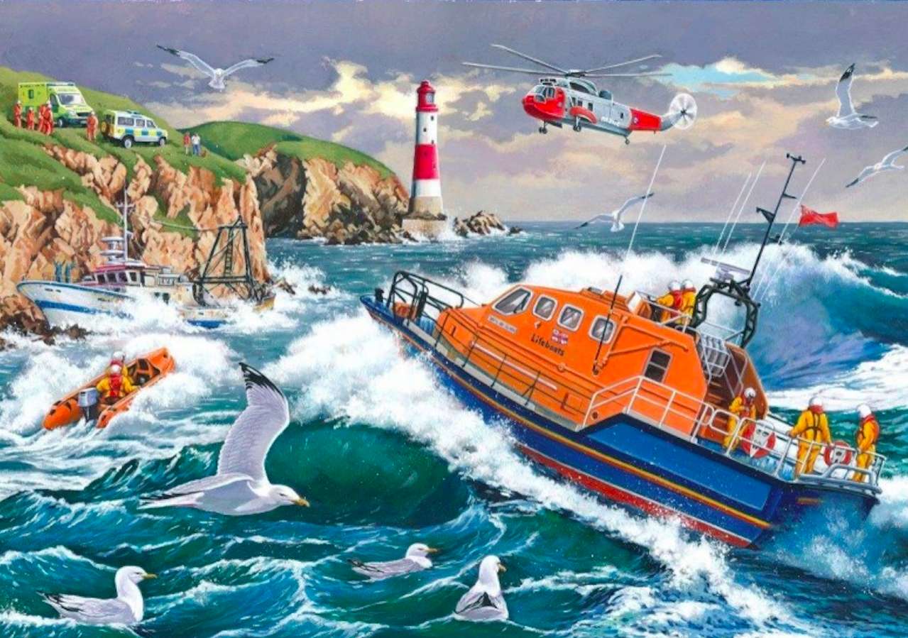 Stormy sea. Angry sea jigsaw puzzle online