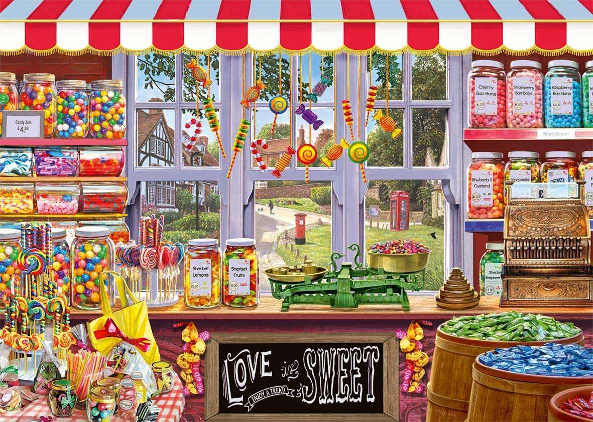 Az édességbolt kirakós online