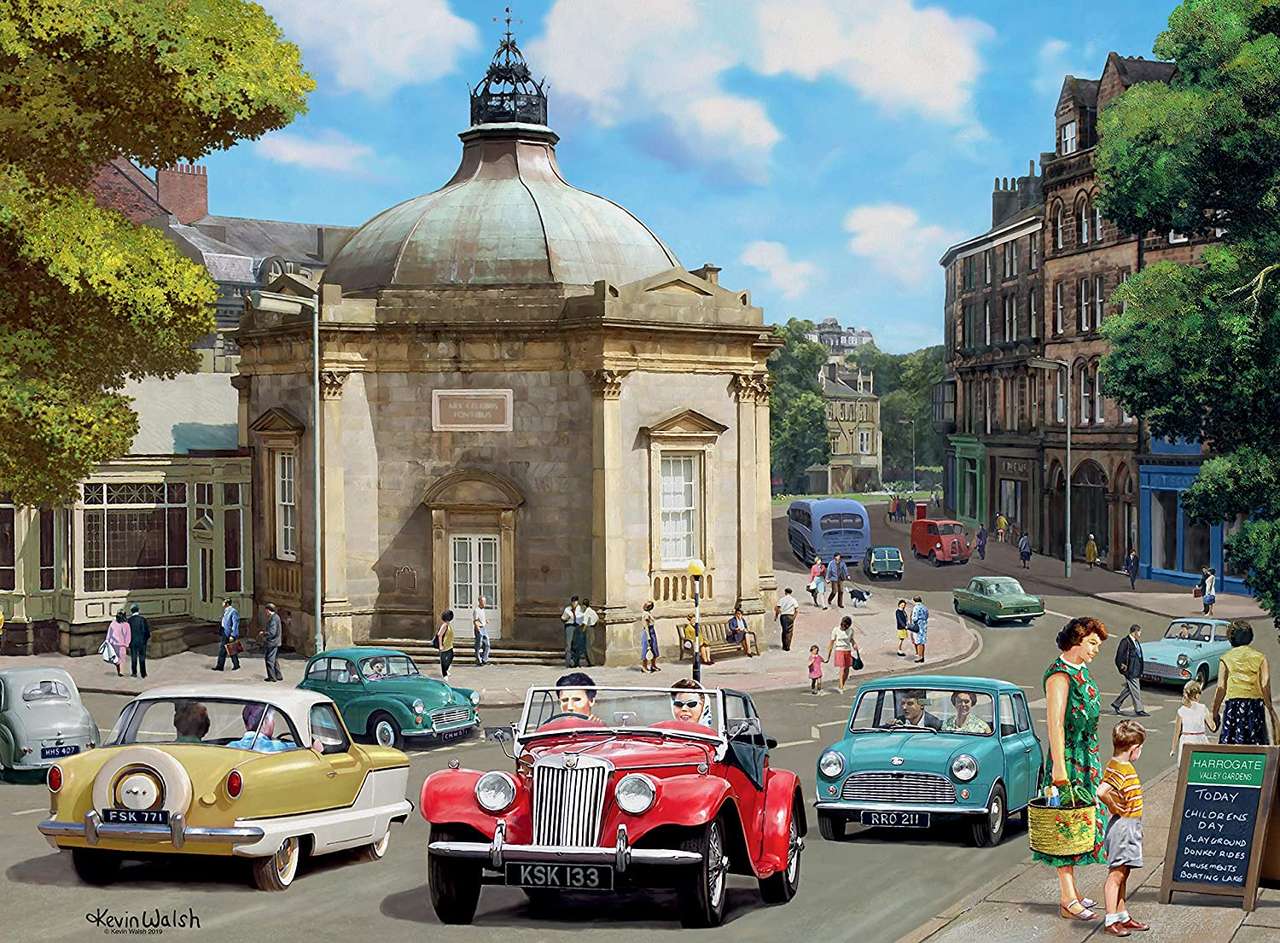 Roadster in the street jigsaw puzzle online