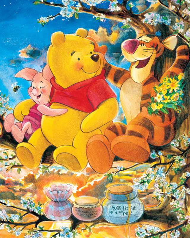 Ursinho Pooh e o tigre quebra-cabeças online