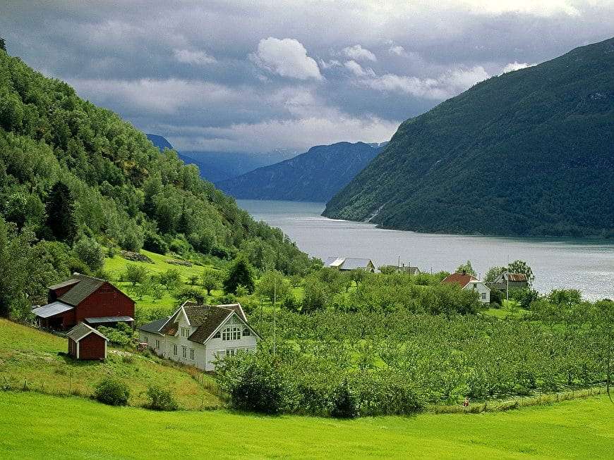 Höglandet i Skandinavien pussel på nätet