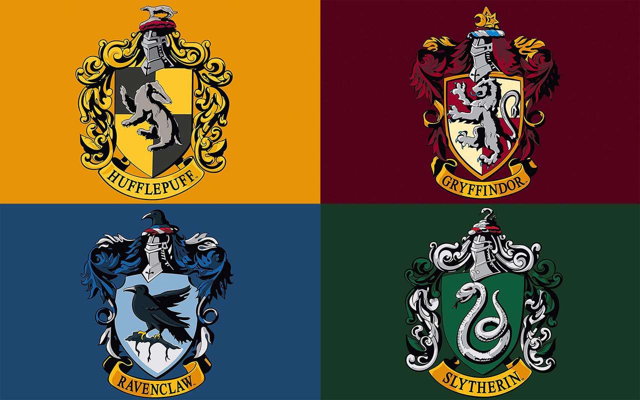 hogwarts hus pussel på nätet