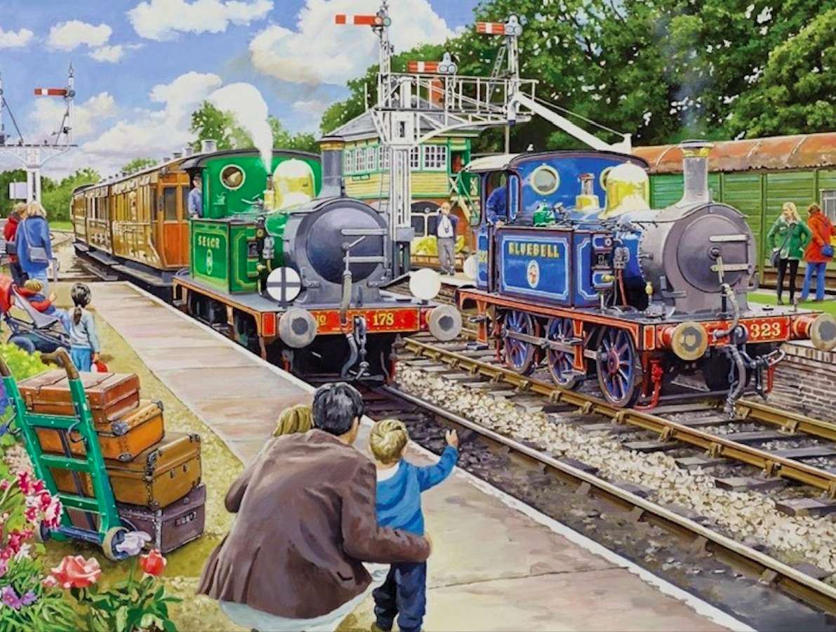 Horstem Keynes - on the Bluebell Railway jigsaw puzzle online