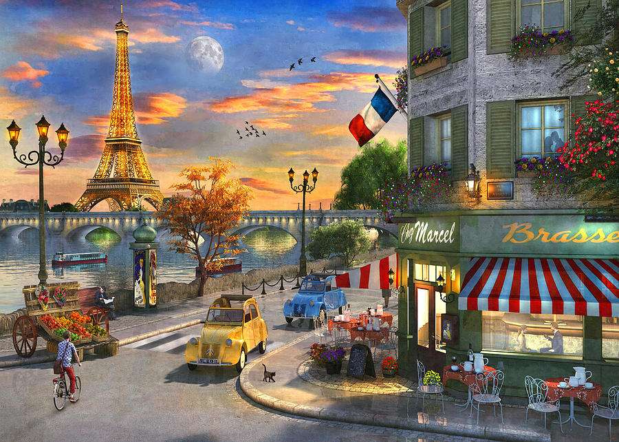 Parijs. Uitzicht op de Eiffeltoren online puzzel