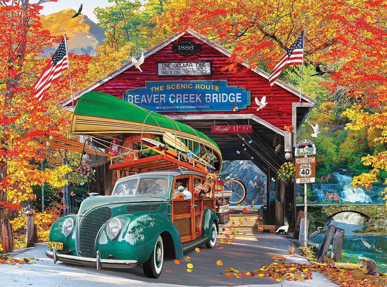 Conduceți peste podul american jigsaw puzzle online