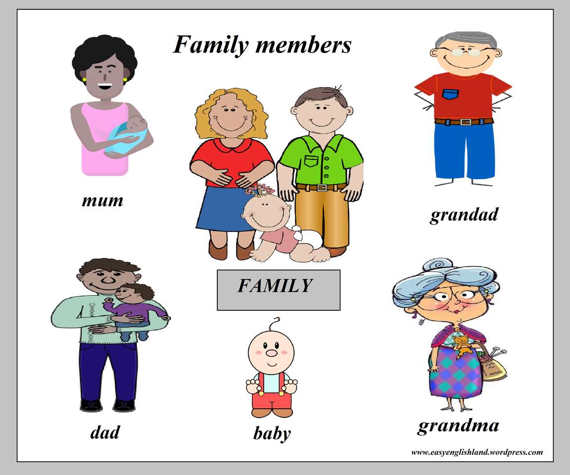 Membres de la famille puzzle en ligne