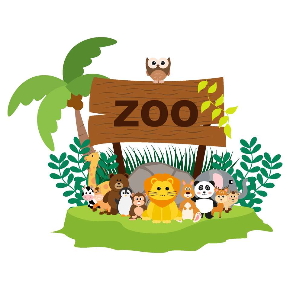 зоопарк французькою онлайн пазл