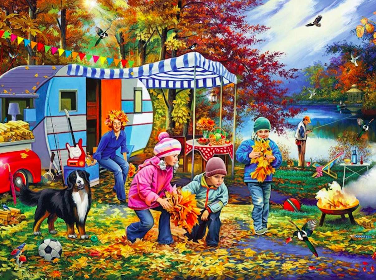 Herbstcamping-Herbstcamping ist auch voller Charme :) Puzzlespiel online