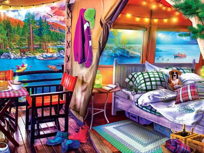 Glamping Style-Leisure Glamping Style-Fermecător jigsaw puzzle online
