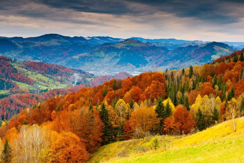 Autumn colors in the mountains jigsaw puzzle online