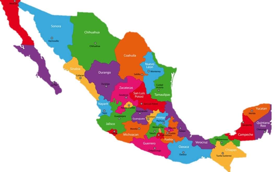 MEXICKÁ REPUBLIKA skládačky online