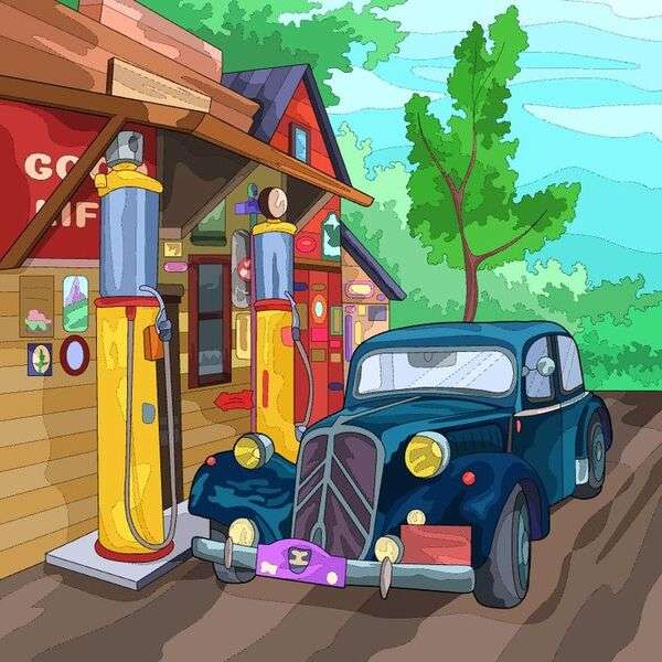 town service station jigsaw puzzle online