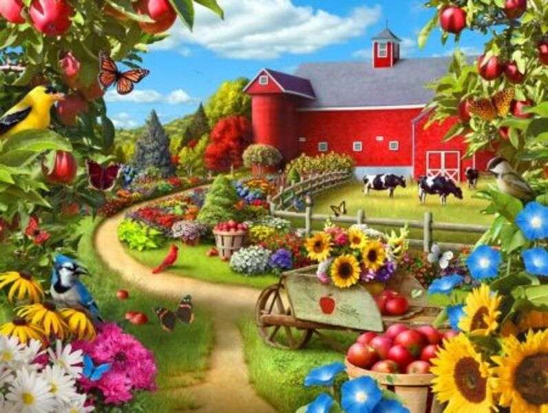 jardins de fazenda puzzle online