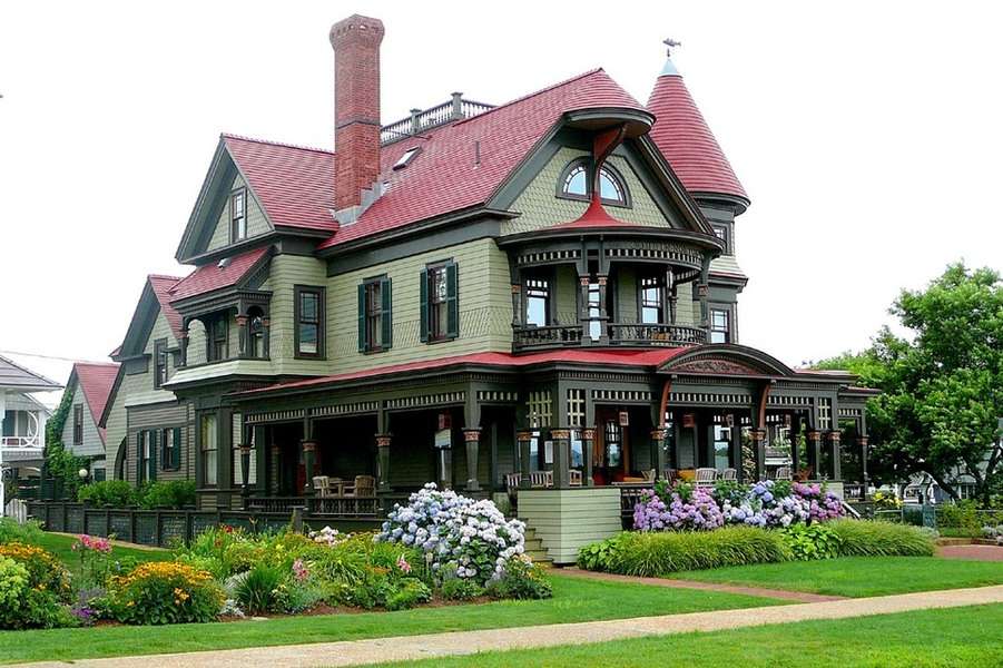 Casa tipo Victoriano moderna (170) #335 rompecabezas en línea