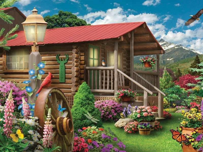 Nature Haven-Miracle cottage au sein de la nature puzzle en ligne