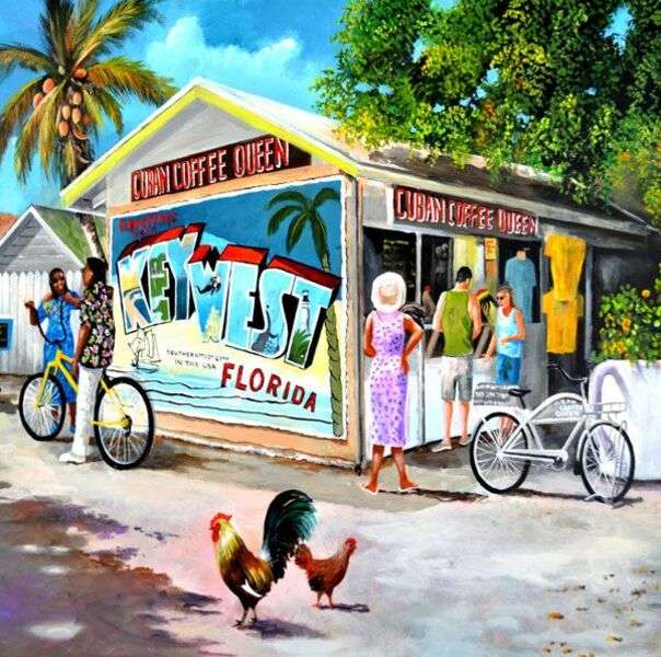 kafé i Key West pussel på nätet