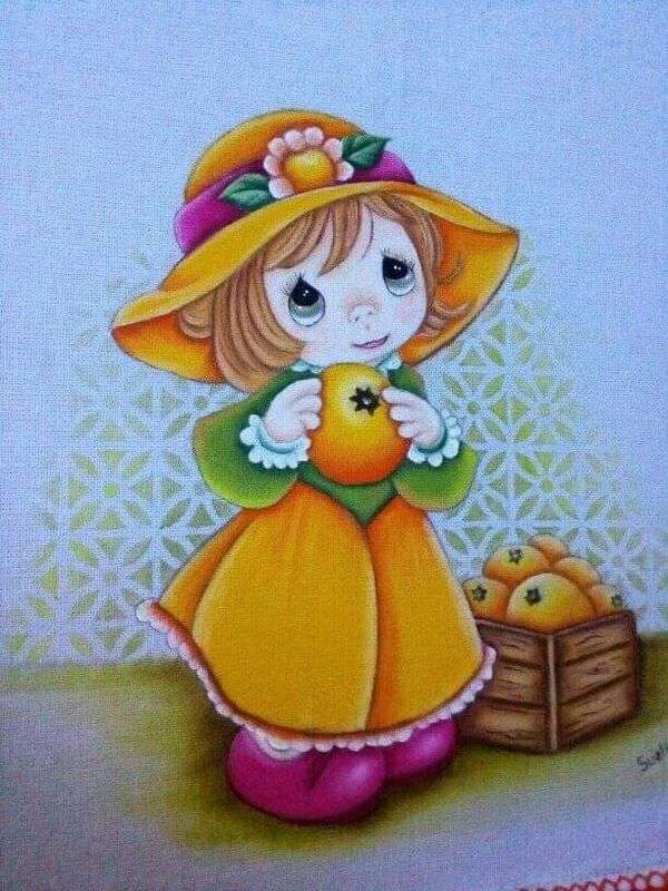 Girl Diva yellow hat jigsaw puzzle online