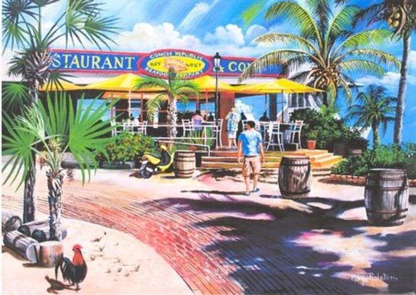 Restaurant în Key West jigsaw puzzle online