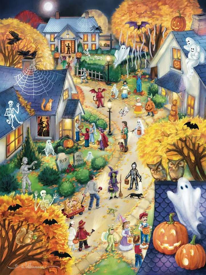 Halloween in der Stadt Puzzlespiel online