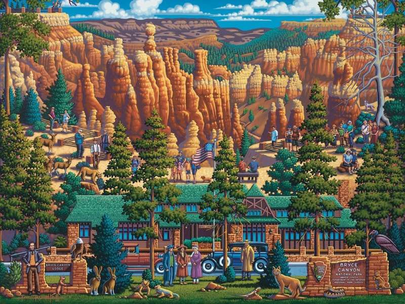 Bryce Canyon-Schlucht Online-Puzzle