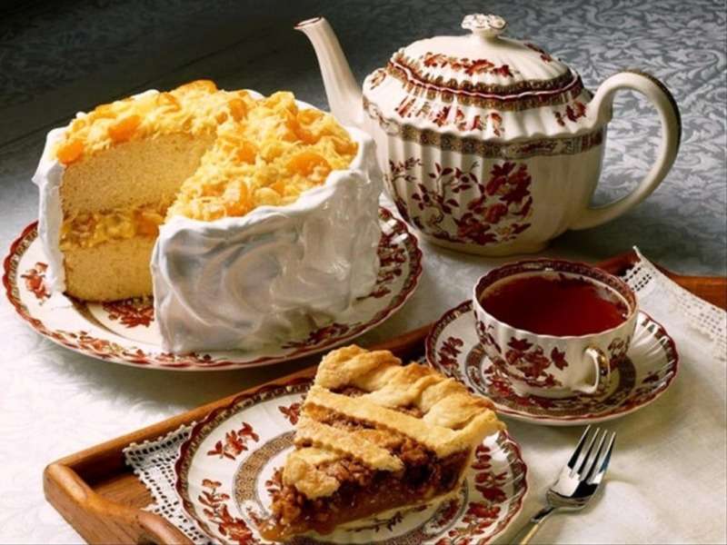 Čas na čaj a lahodnou sušenku skládačky online