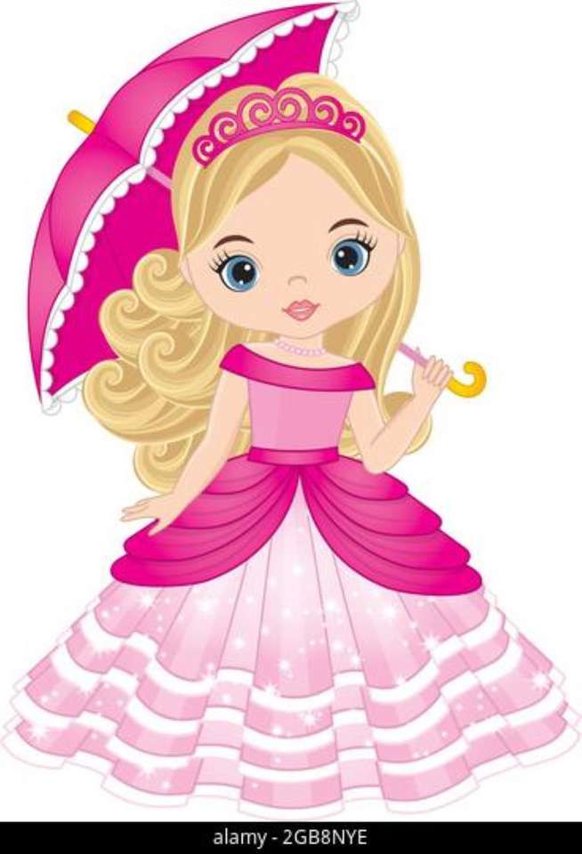 księżniczka z parasolą puzzle en ligne