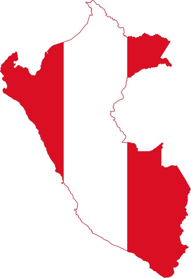 Χάρτης του Περού. παζλ online