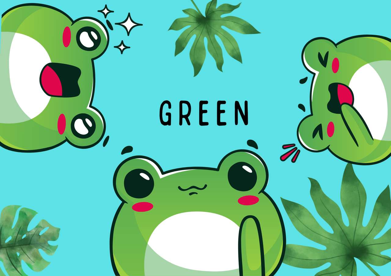 Puzzle – A zöld szín online puzzle