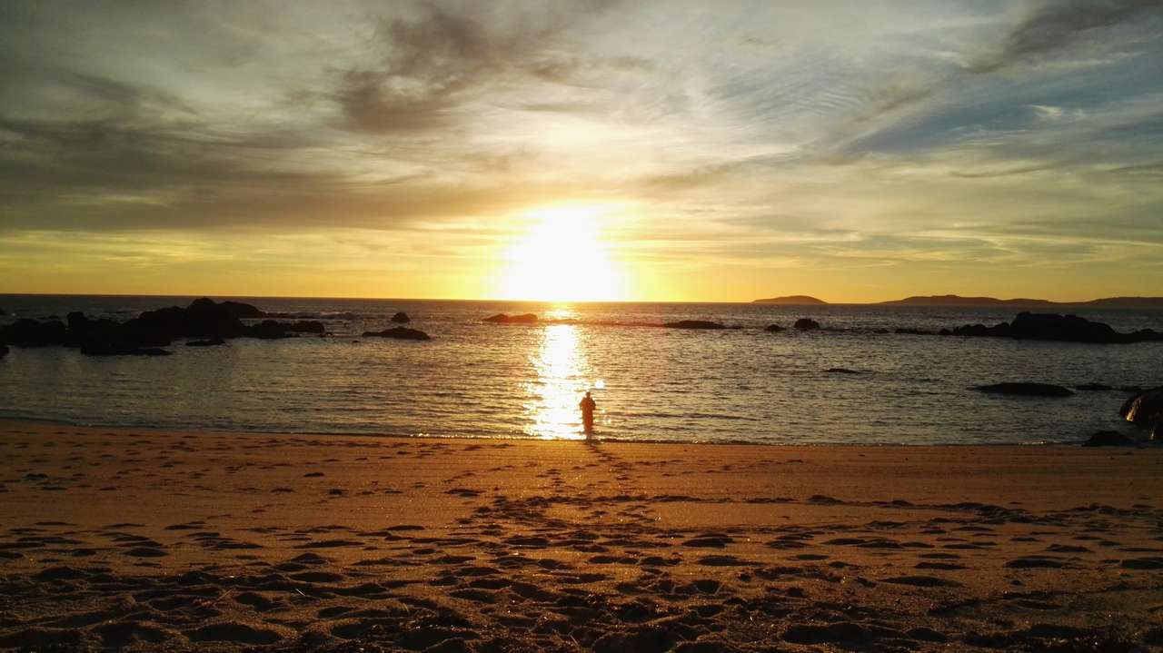 Ηλιοβασίλεμα στην παραλία του Λάγος online παζλ