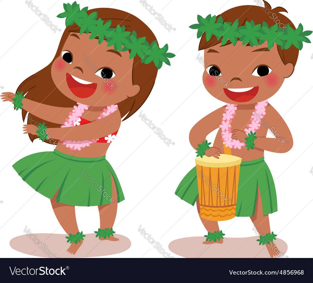 Фабрика за пъзели Little hula dancers онлайн пъзел