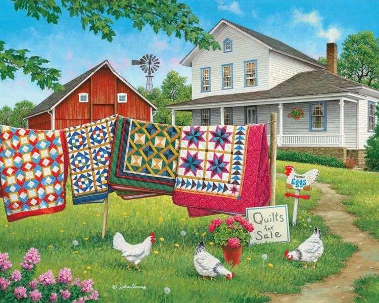 Sale of quilts jigsaw puzzle online