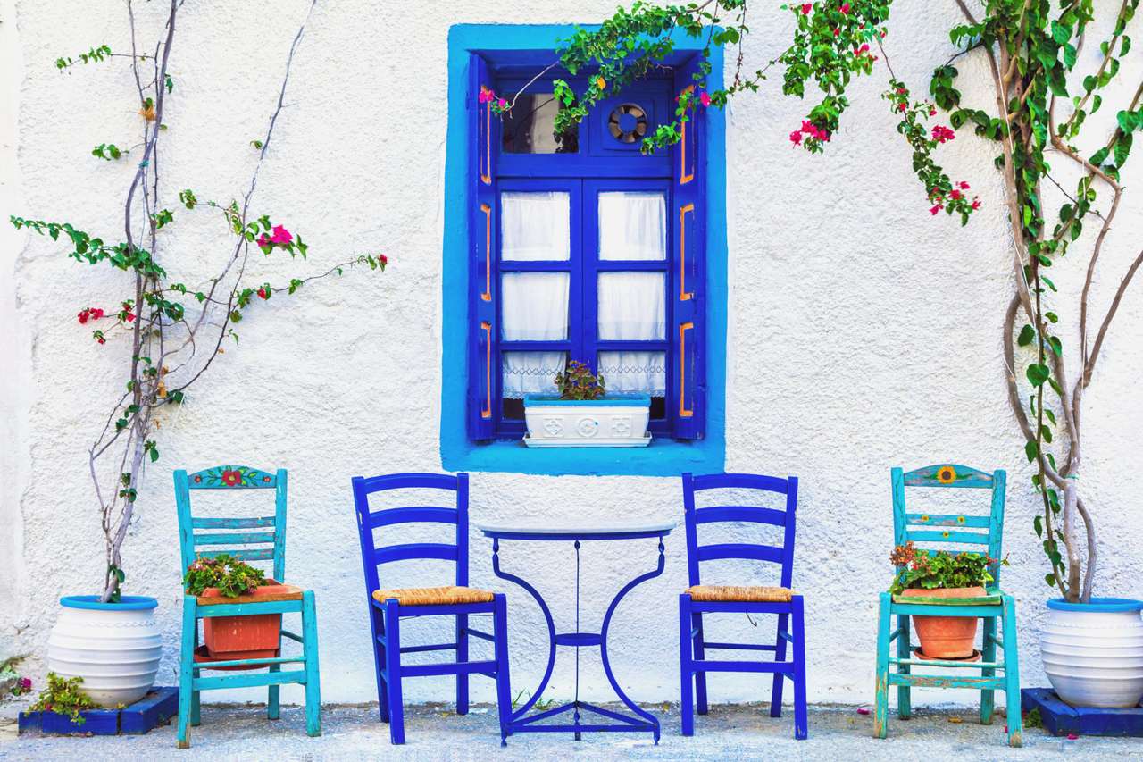 Typisches griechisches Haus Puzzlespiel online