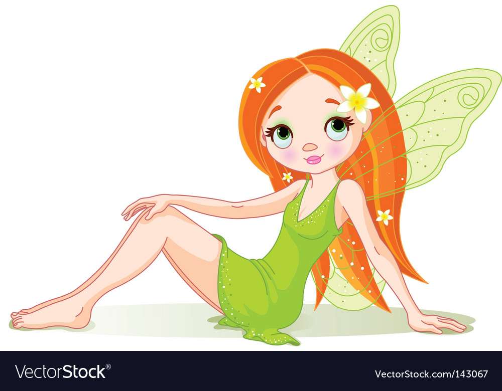 Tinkerbell fairy vektorbild pussel på nätet