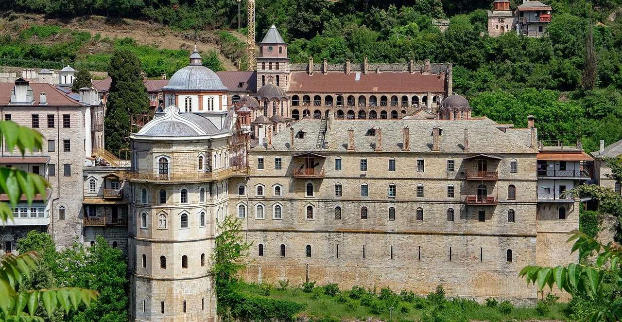 Grécia Athos Mosteiro de Zografou puzzle online