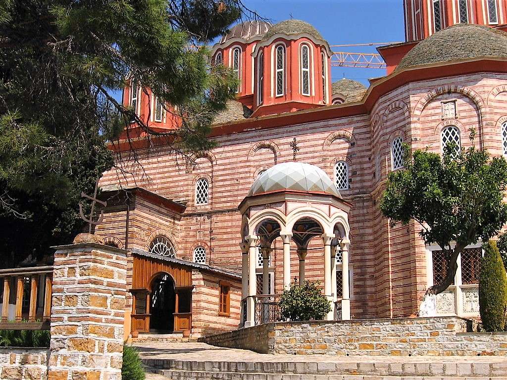 Greece Athos Monastery of Xenofontos jigsaw puzzle online