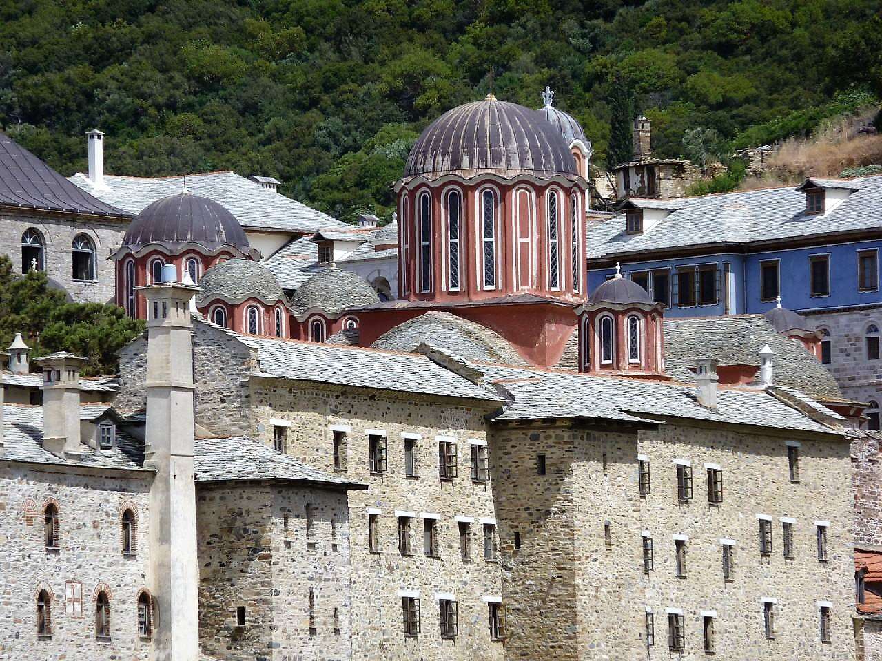 Греция Афонский монастырь Ксенофонта пазл онлайн