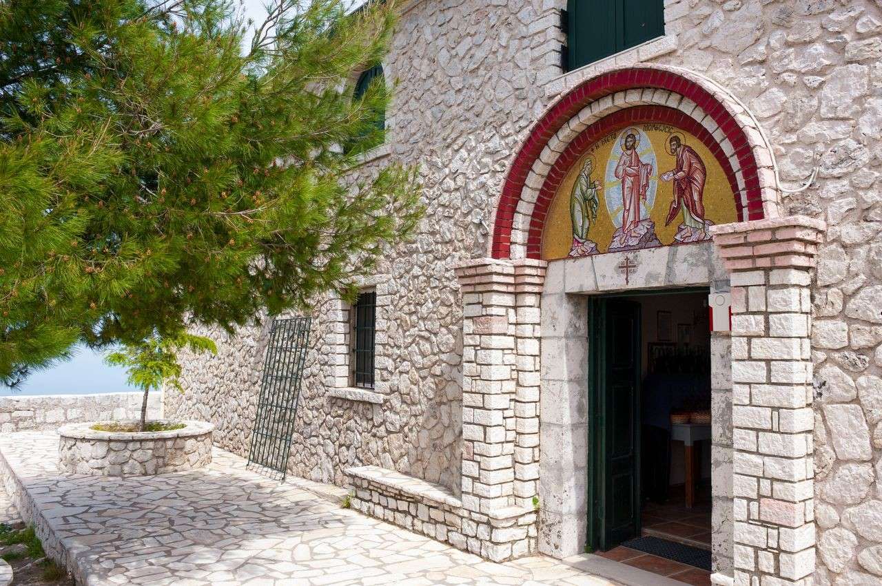 Grèce Monastère Athos de Pantokratoros puzzle en ligne
