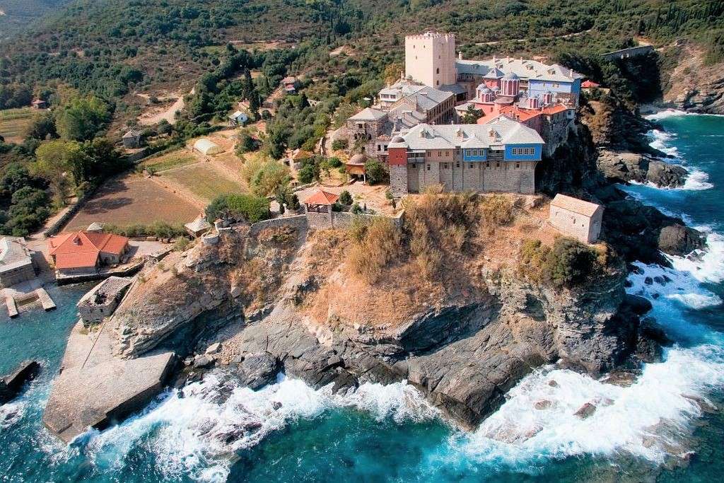 Гърция Атонски манастир Пантократор онлайн пъзел