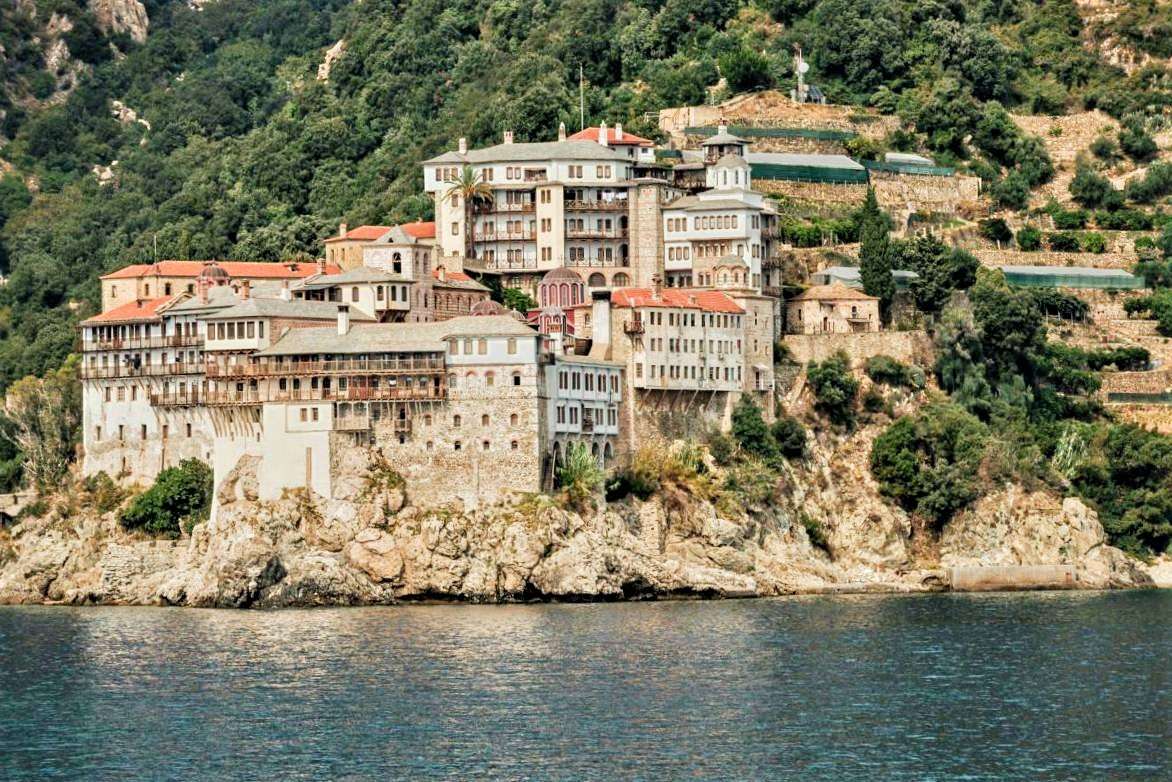 Grecia Monastero di Athos Osiou Grigoriou puzzle online