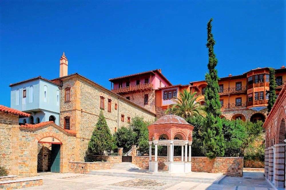 Görögország Athos-kolostor Angyali üdvözlet online puzzle