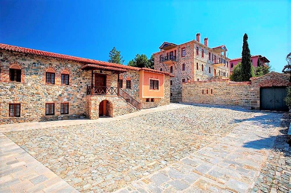 Греция Благовещенский Афонский монастырь пазл онлайн