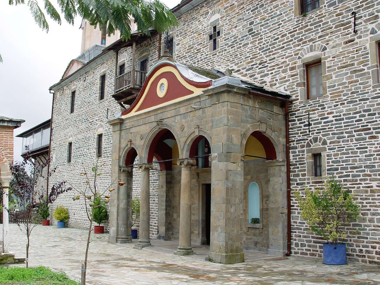 Görögország Athos kolostor komplexum Koutloumousiou kirakós online