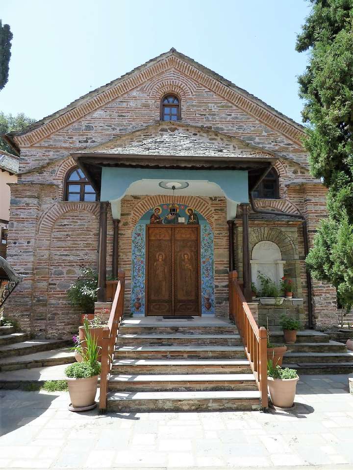Griekenland Athos klooster ingang legpuzzel online