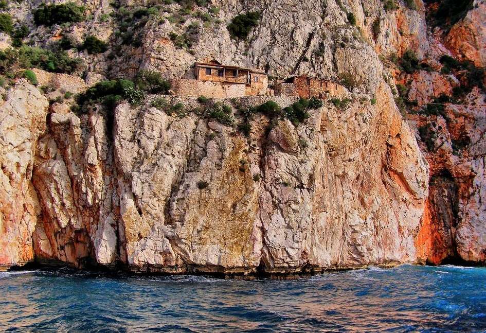 Grekland Athos Karoulia Hermitage pussel på nätet
