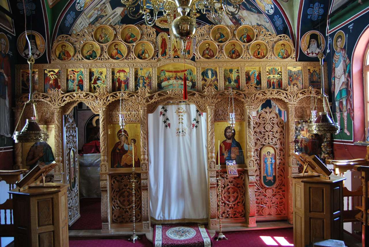Гърция Атонски манастирски комплекс Агиу Павлоу онлайн пъзел