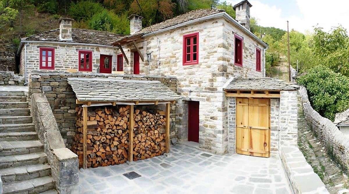 Grèce Épire Zagori village de montagne puzzle en ligne