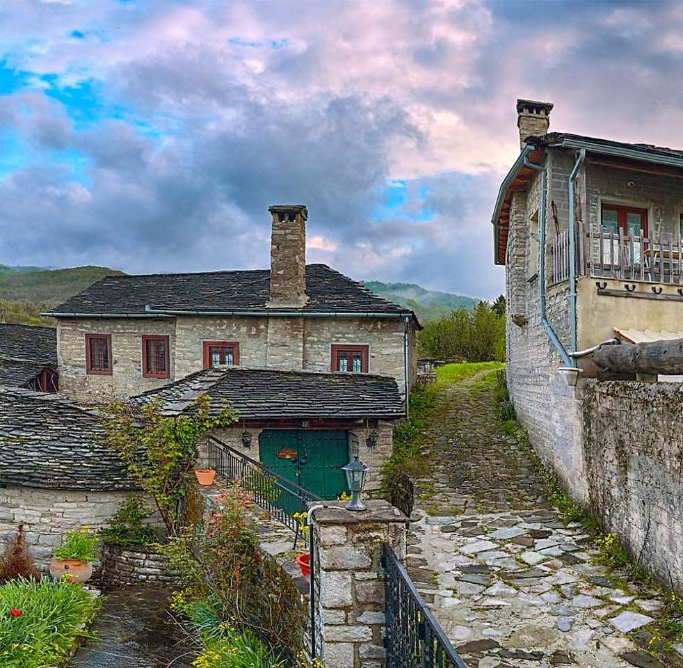 Řecko horská vesnice Epirus online puzzle