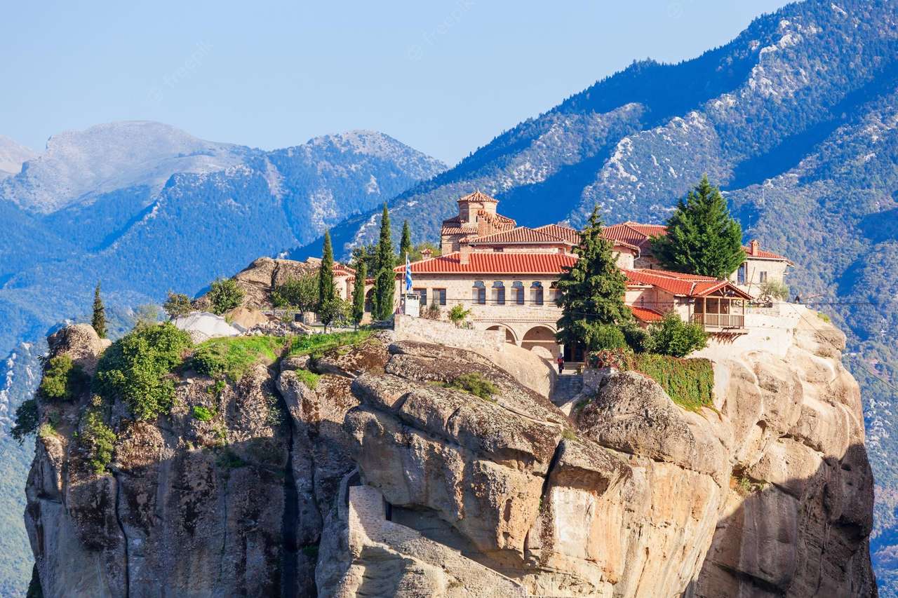 Grecia Mănăstirea Meteora din Agia Triada jigsaw puzzle online