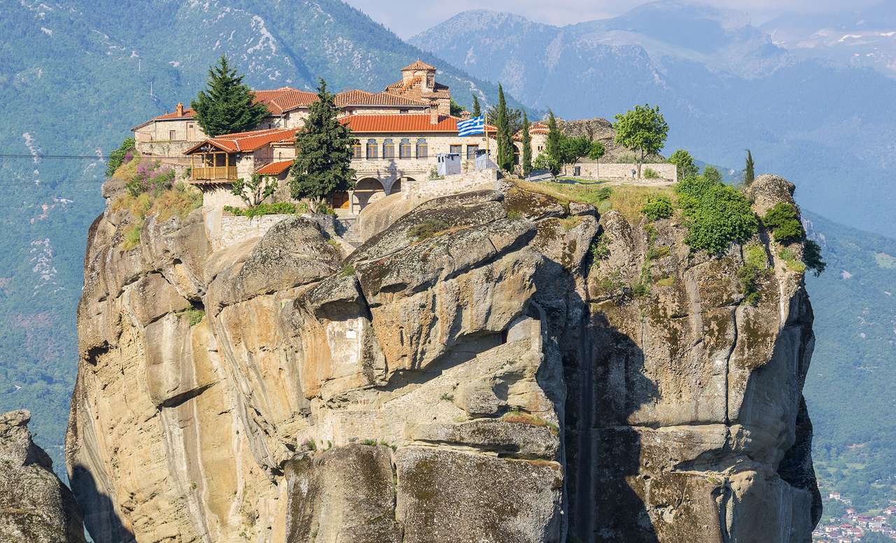 Grecia Meteora Monasterio de Agia Triada rompecabezas en línea