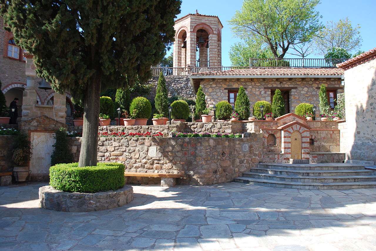 Греція Метеори Монастир Мегало Метеоро пазл онлайн